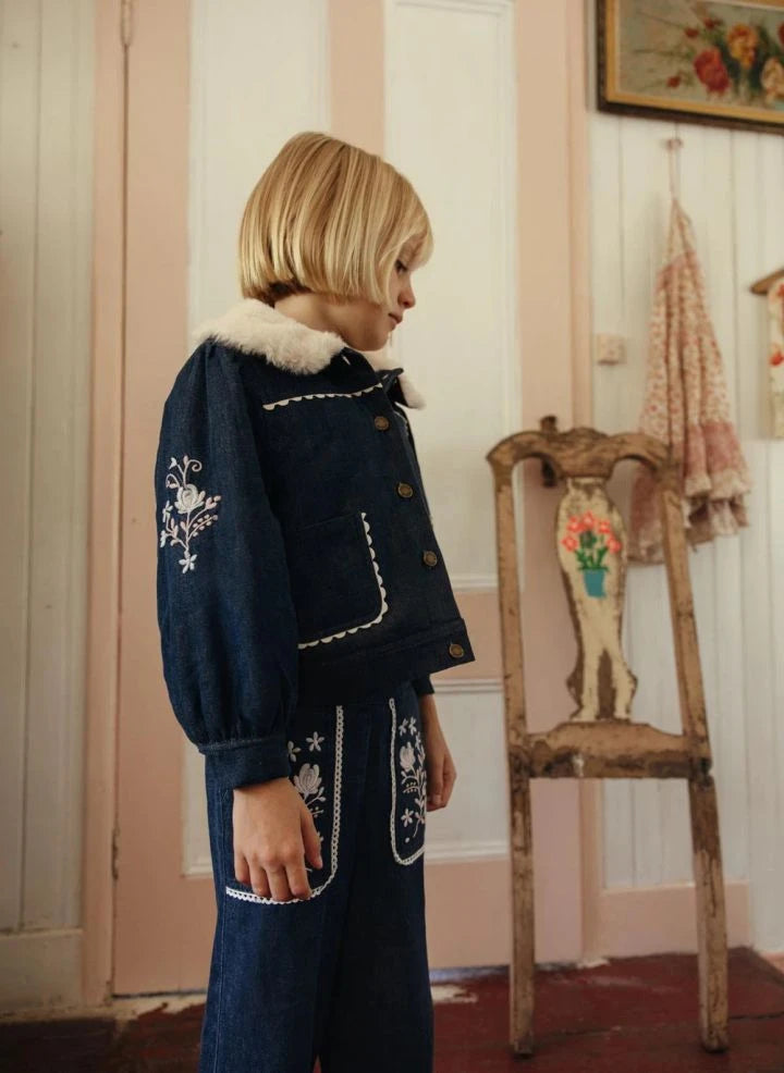 Louise Misha - Rafalina Denimjacke | Dunkelblau