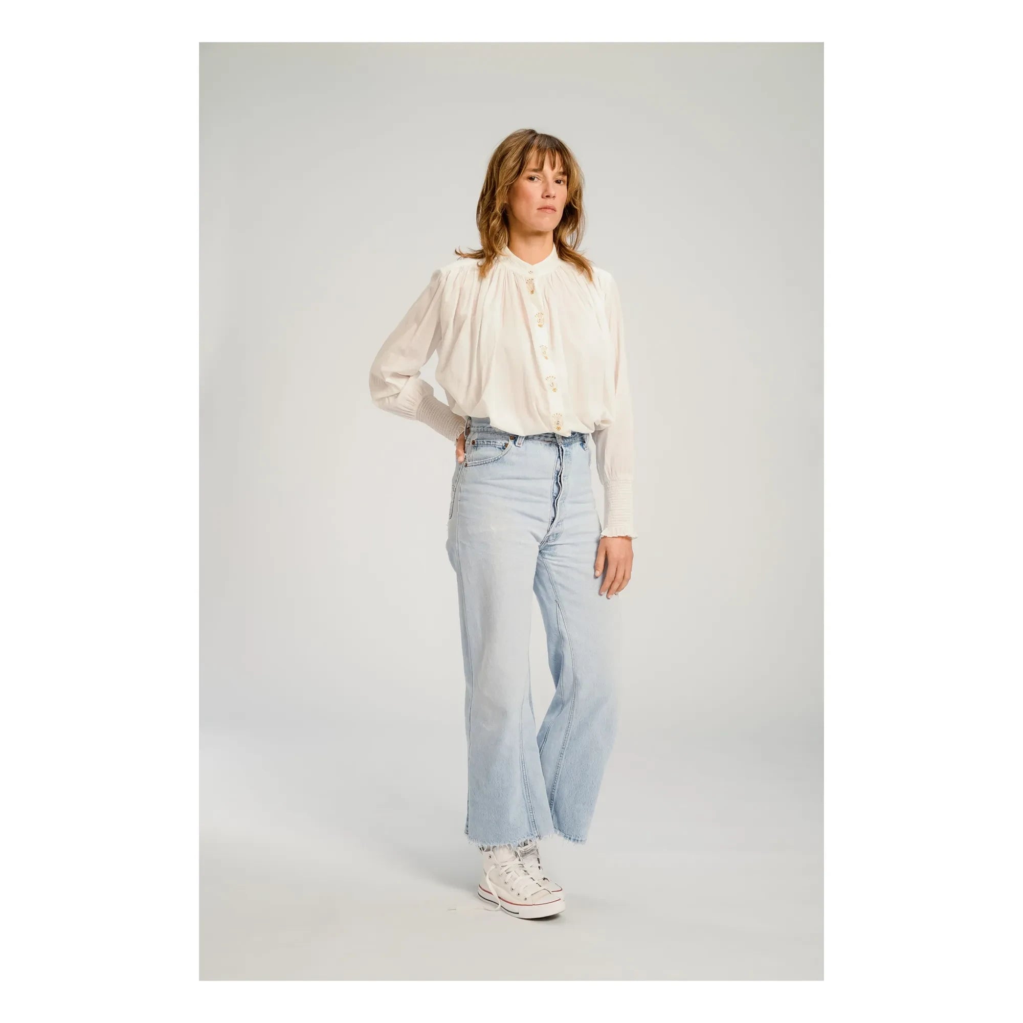 Virginie de Vinster - Santiago Bluse | Weiß