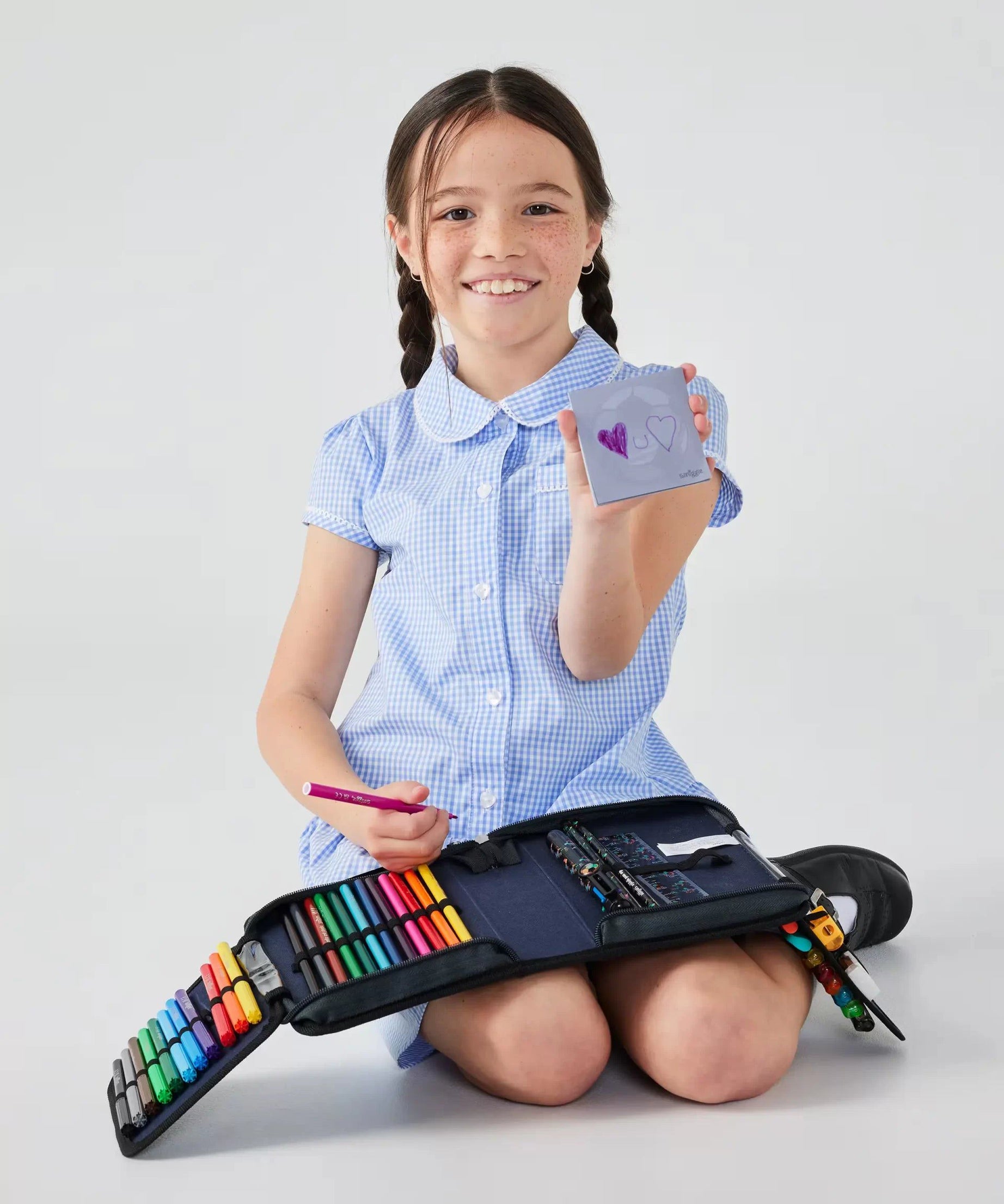 Smiggle - Wild Side Gool Kalem Kutusu ve Kırtasiye Seti-Dinossi