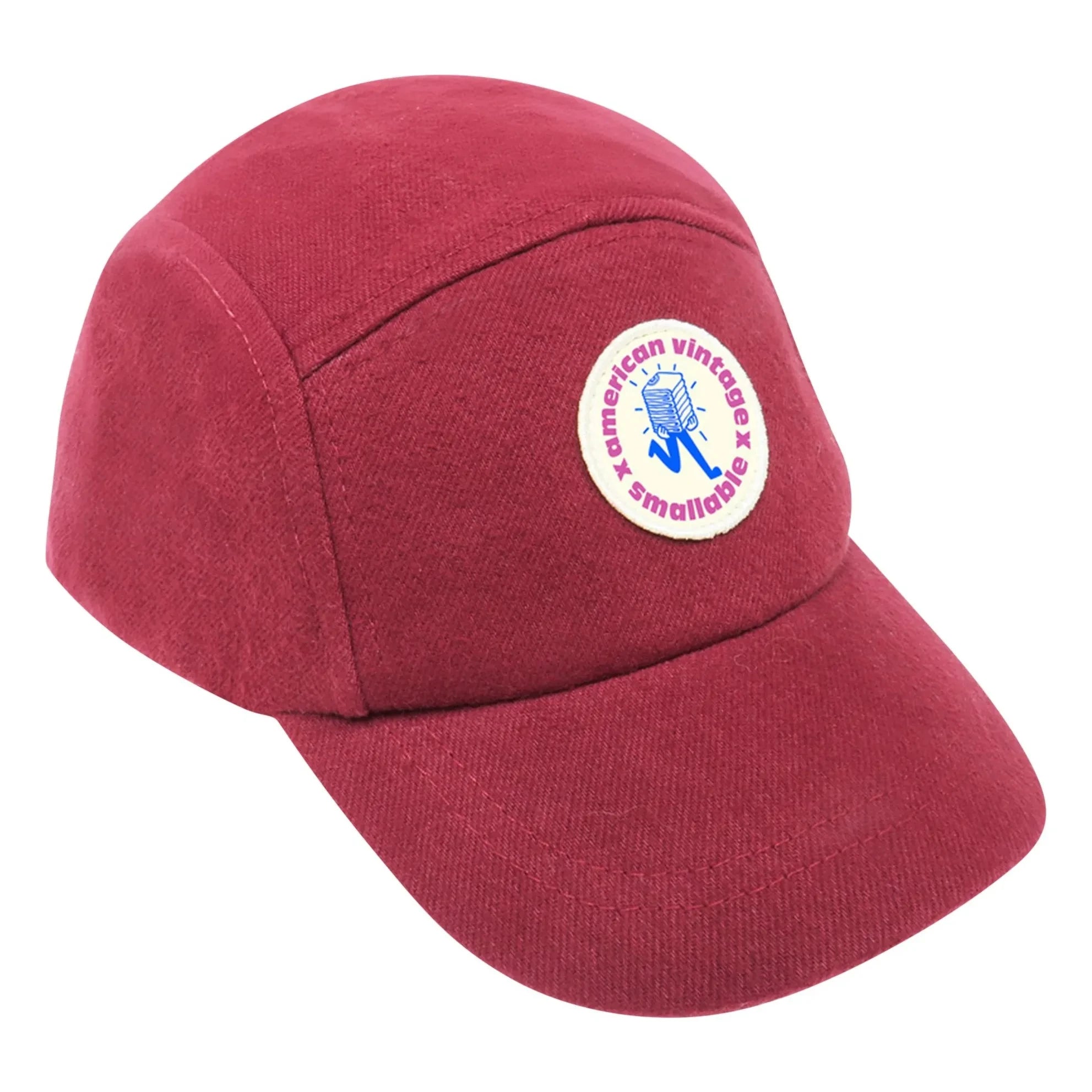 American Vintage - American Vintage X Smallable Kollaboration - Jeansmütze | Rotbraun