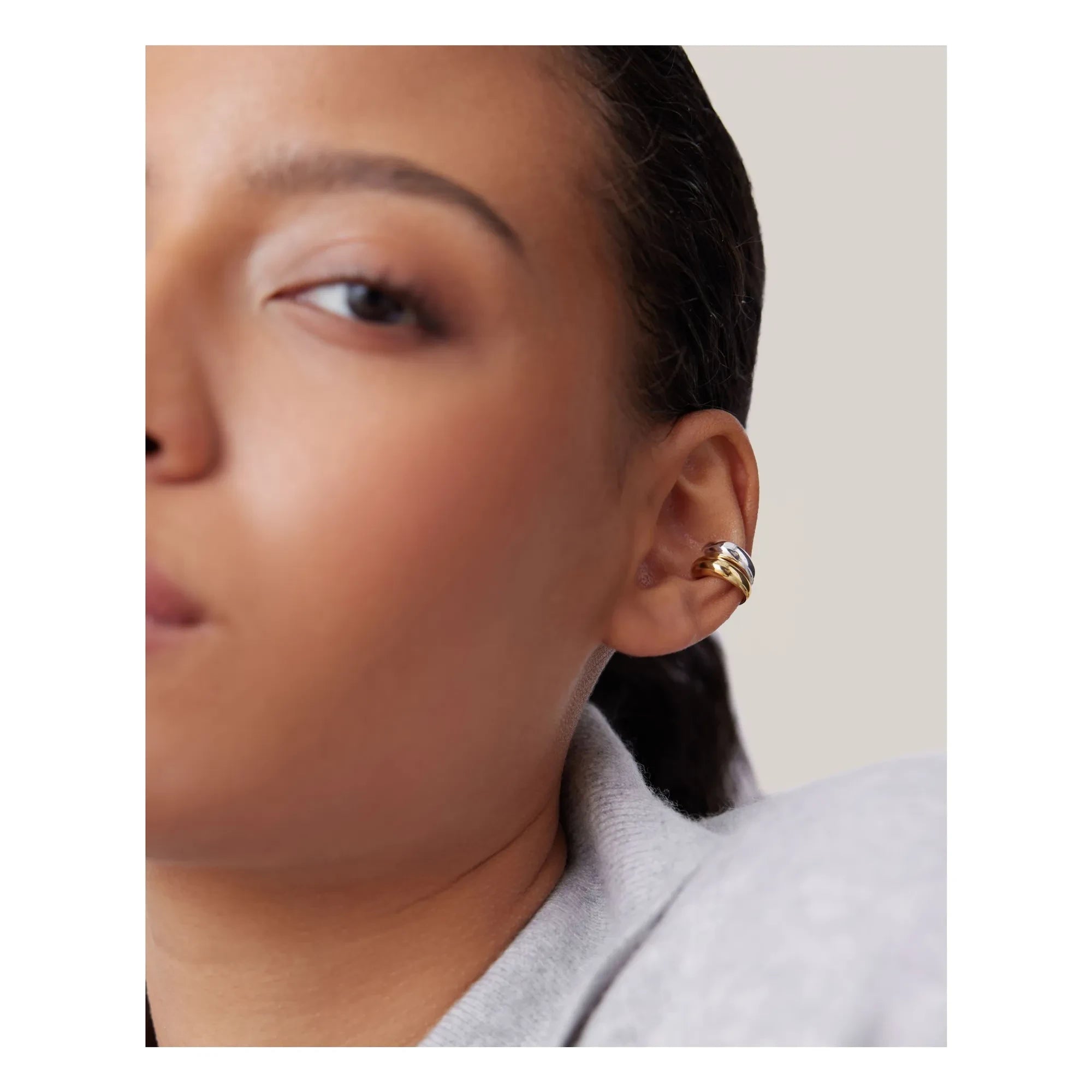 Jenny Bird - Earcuff Küçük Sila Set | Gold/Silber