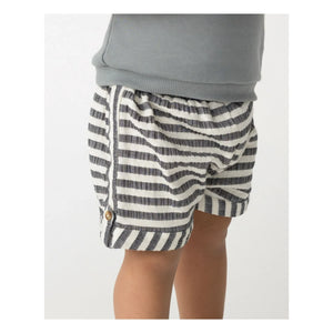Donsje – Kaatio Gestreifte Shorts aus Bio-Baumwolle | Marineblau