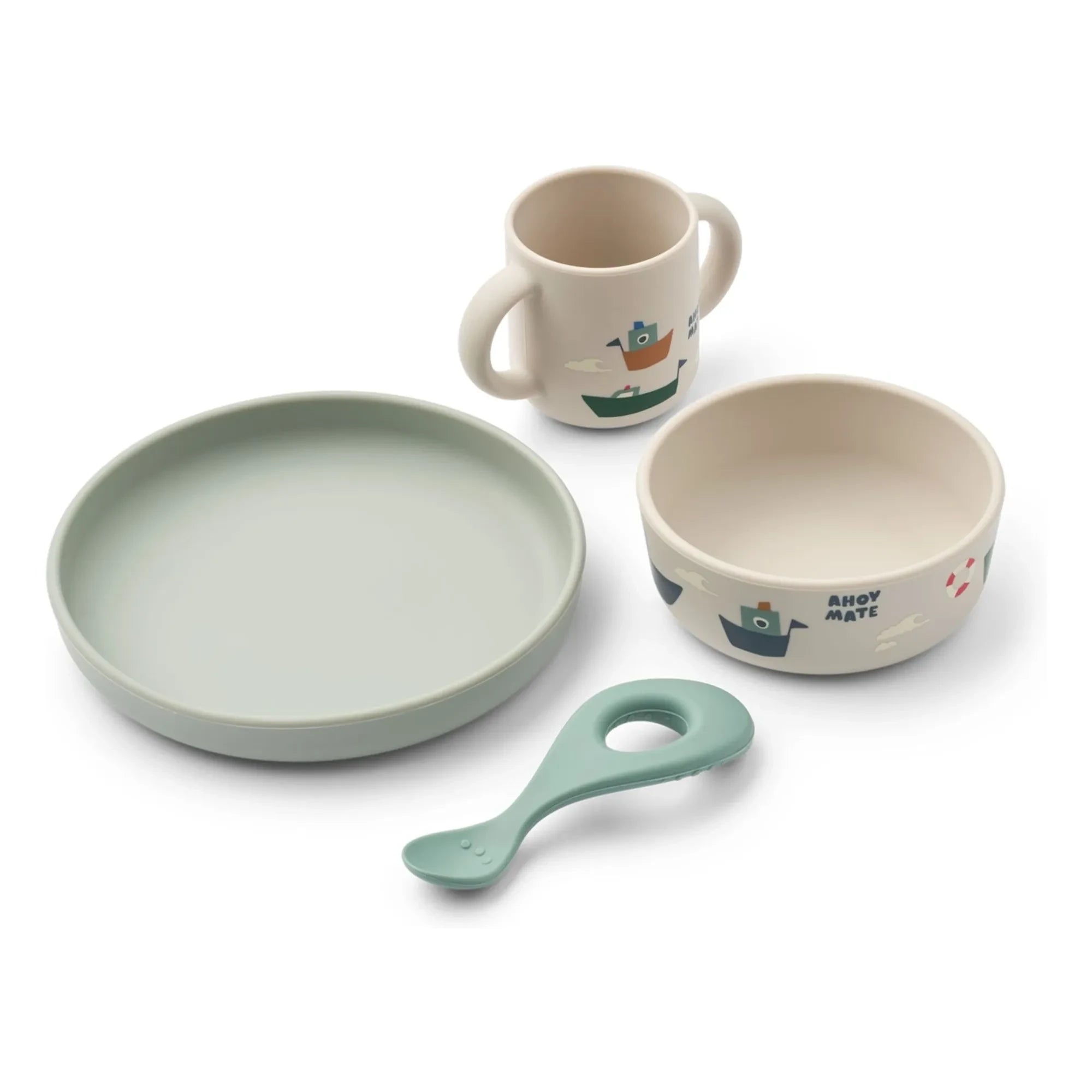 Liewood - Vivi Silikon-Teller Set - 4er Set | Sailing/Sandy