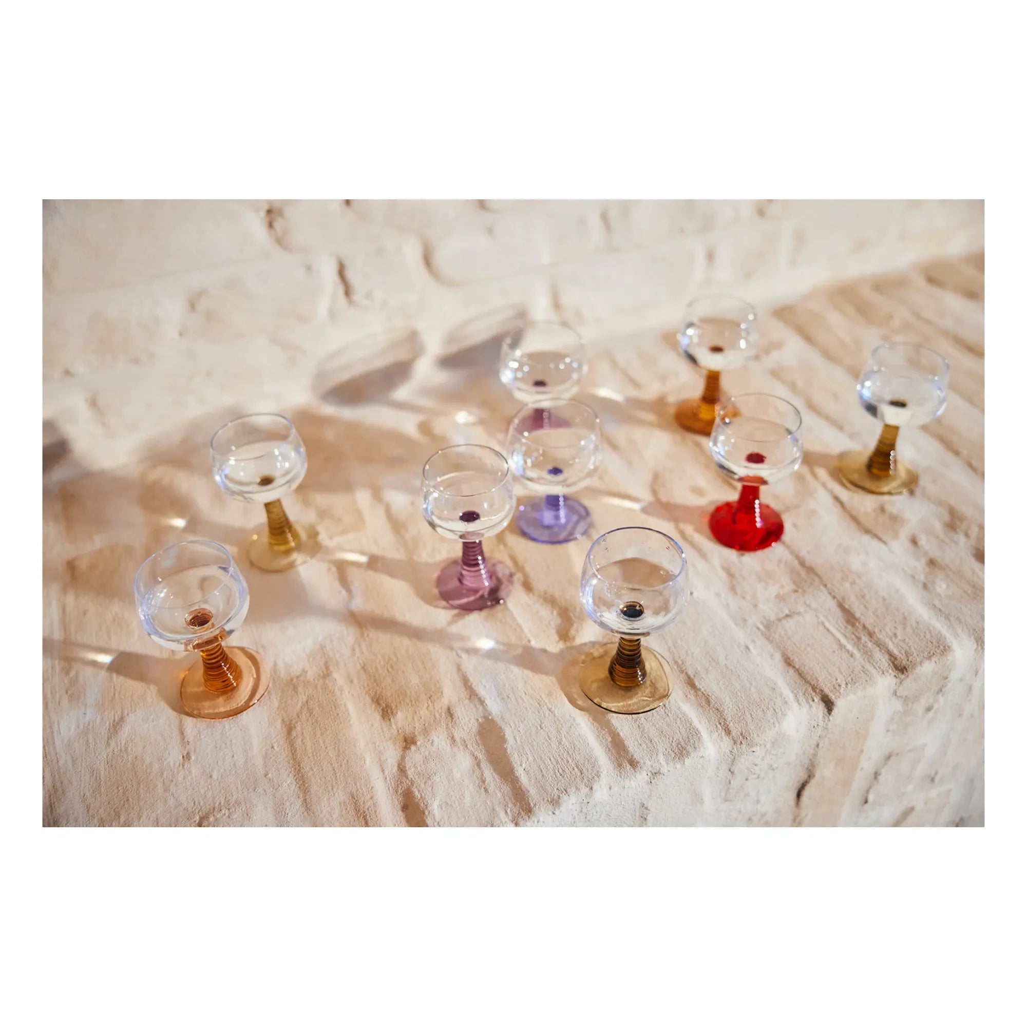 HKliving - Spiralglas | Rot