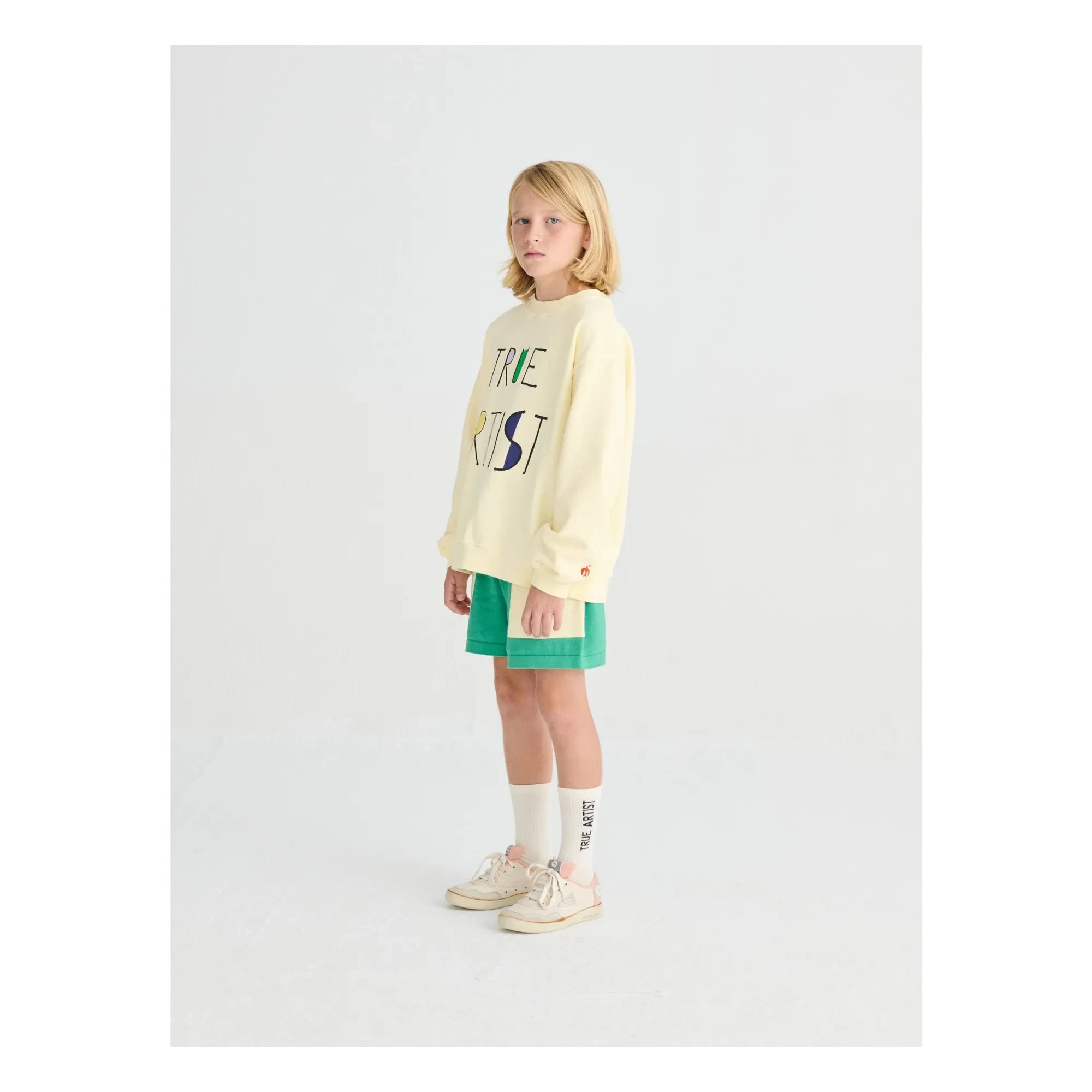 True Artist – Sweat N°11 Bio-Baumwolle | Blassgelb