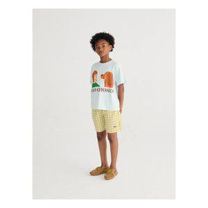 Bobo Choses - Bio-Baumwolle karierte Shorts | Gelb