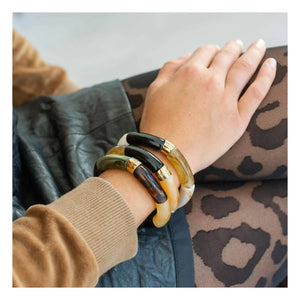 Parabaya - Gato Do Mato 3 Armband | Braun
