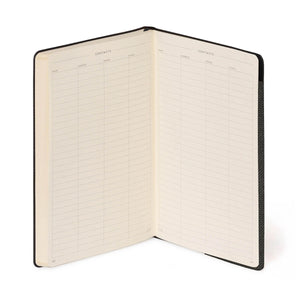 Legami - Gestreiftes Notizbuch, Monochrom Weiche Abdeckung - Tiefgrafit - Mein Notizbuch