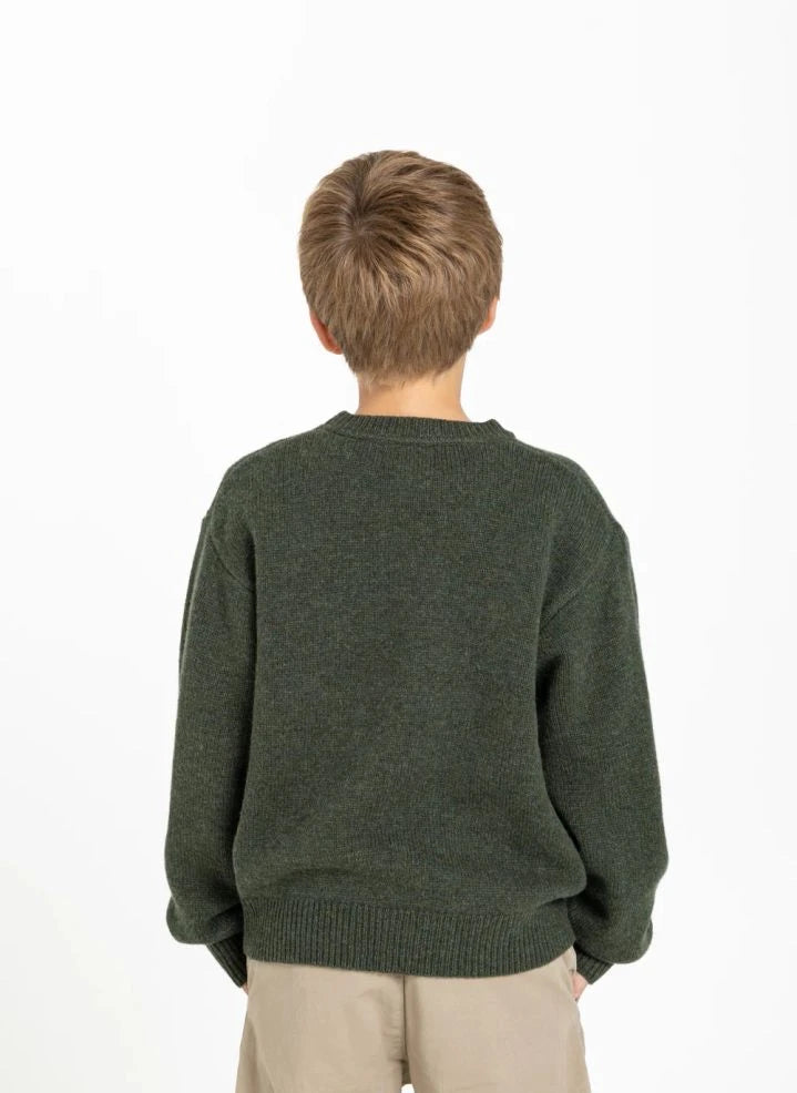 Hundred Pieces - Mika Merinowolle Pullover | Haki