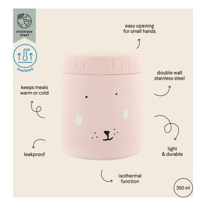 Trixie - Isolierte Essensbox 350 ml Mrs Rabbit | Rosa