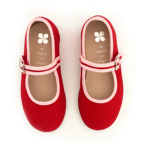 Hermosilla - Poppy Ballerinas | Rot