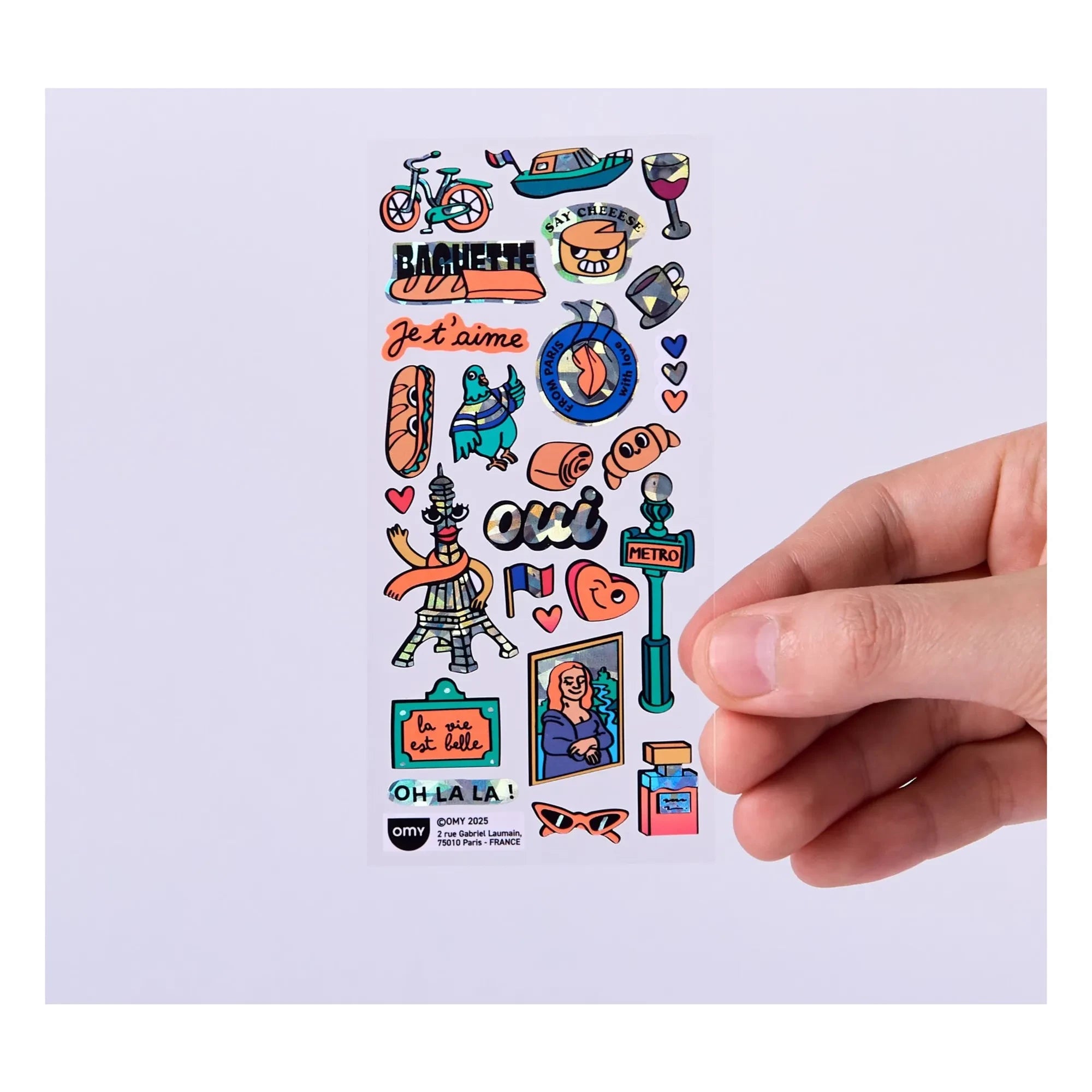 Omy - Ikonische Paris Sticker