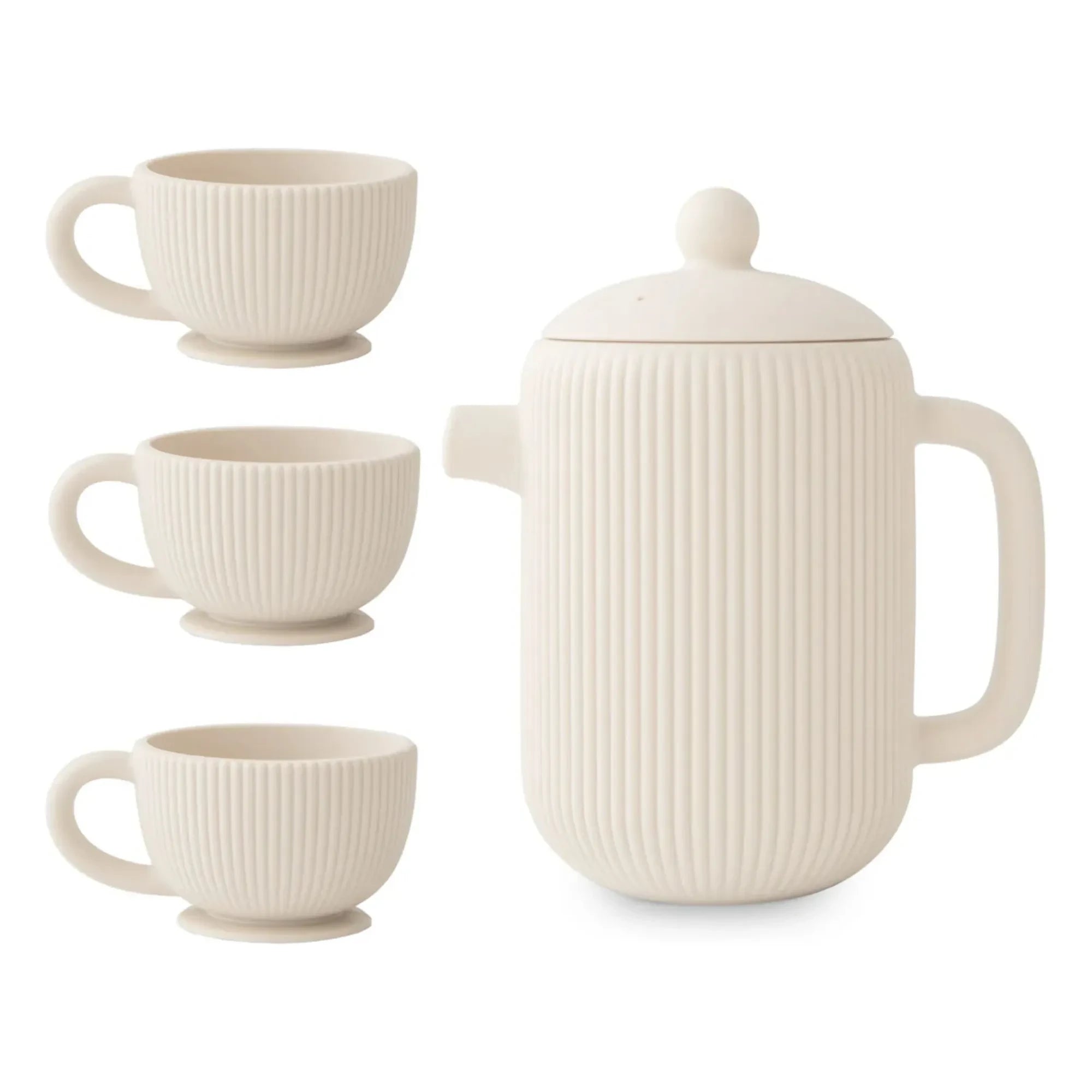 Mushie – Silikon-Teeset | Beige