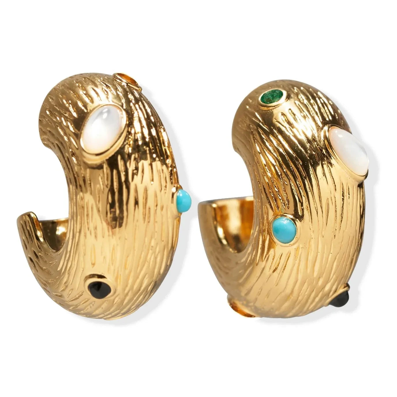 Lizzie Fortunato - Kahlo Ring-Ohrringe | Gold