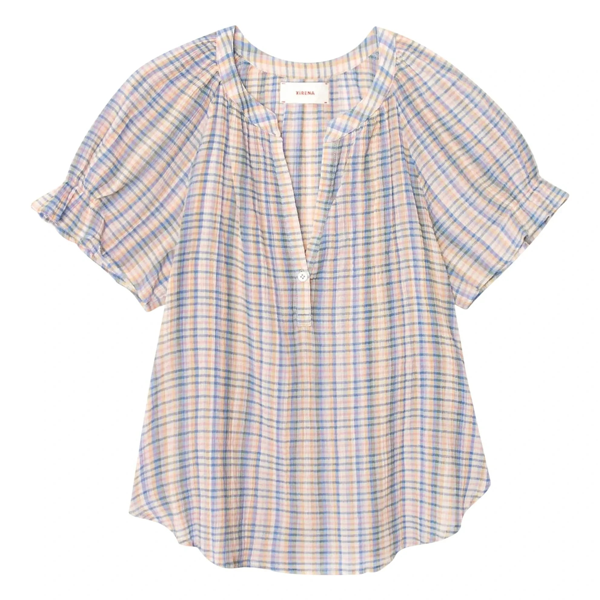 Xirena - Astryde Baumwollbluse | Blau