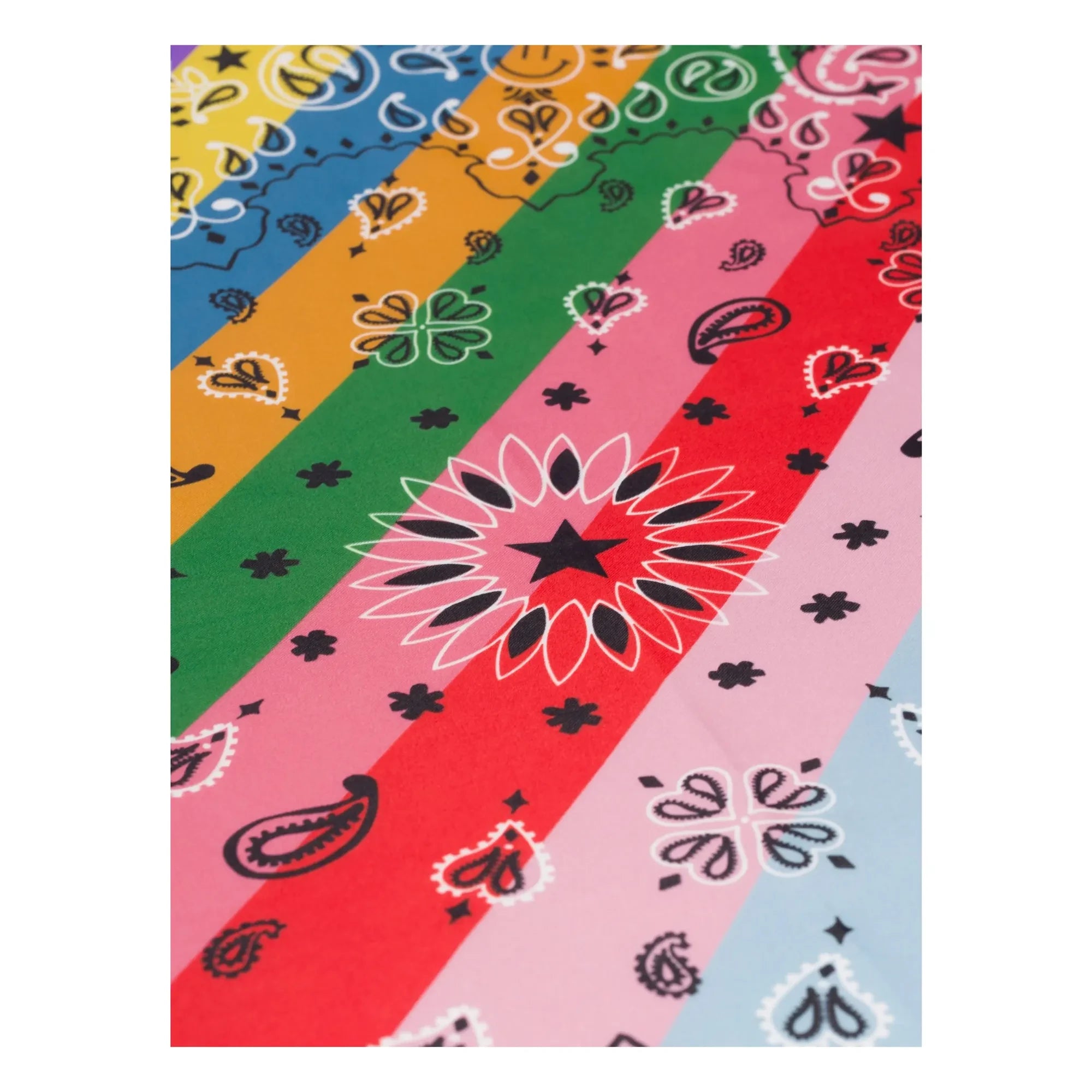 Call it by your name - Bandana Small Rainbow Silk | Blau