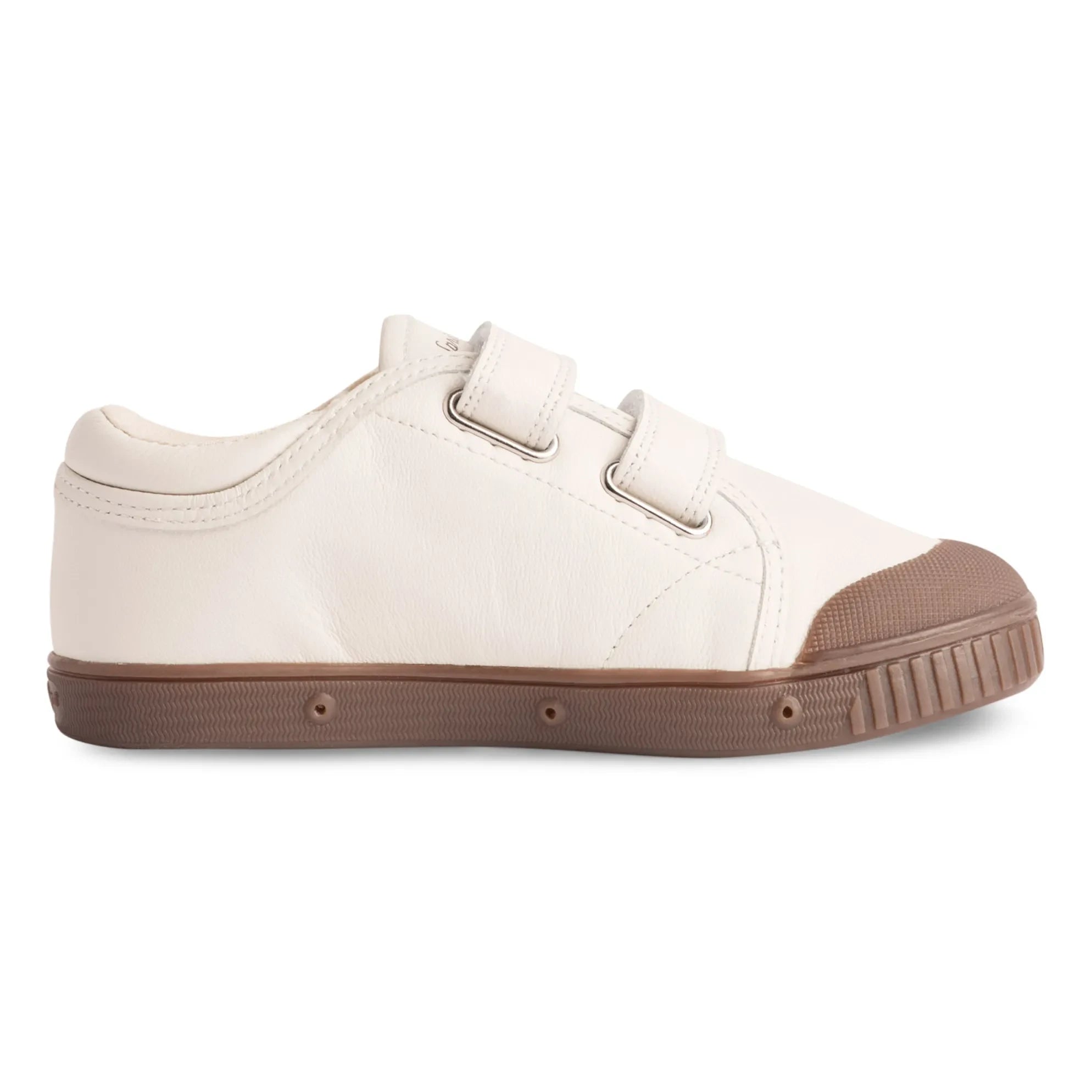 Spring Court - G2 Nappa Düşük Bilek Cırt Cırtlı Sneaker | Kırık beyaz