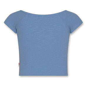 AO76 – Banu Recycelte Baumwolle Crop Top | Blau