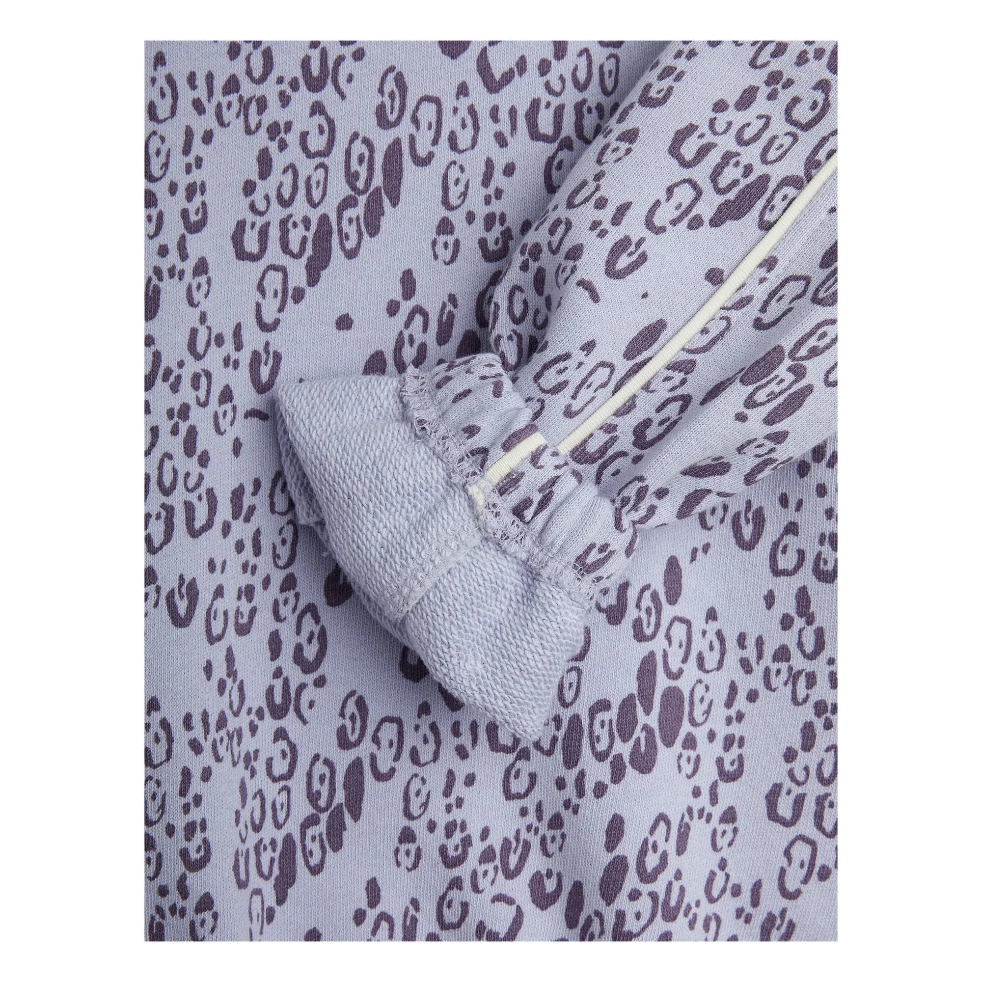 Mini Rodini - Sweatshirt aus Bio-Baumwolle mit Leopardenmuster | Lila
