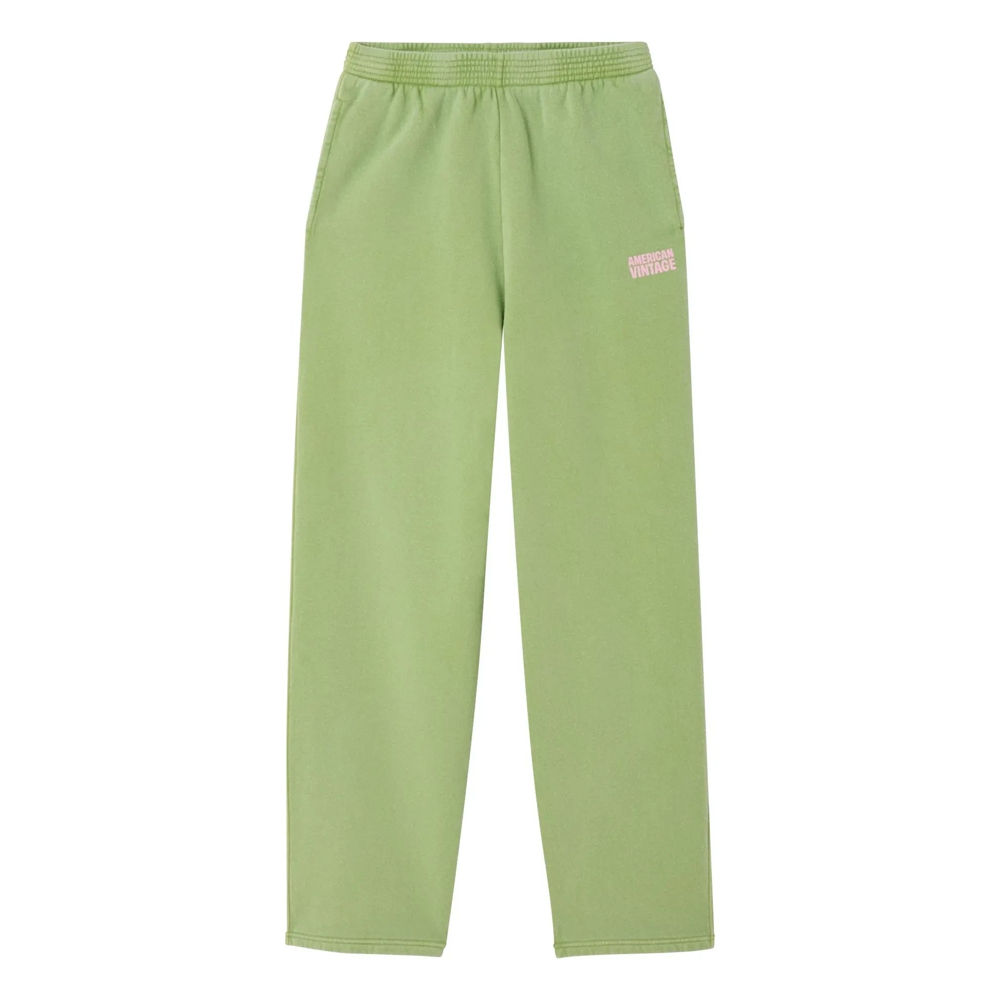 American Vintage - Plizzy Baumwoll-Jogger | Blassgrün