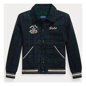Ralph Lauren - Karierte Bomberjacke | Marineblau