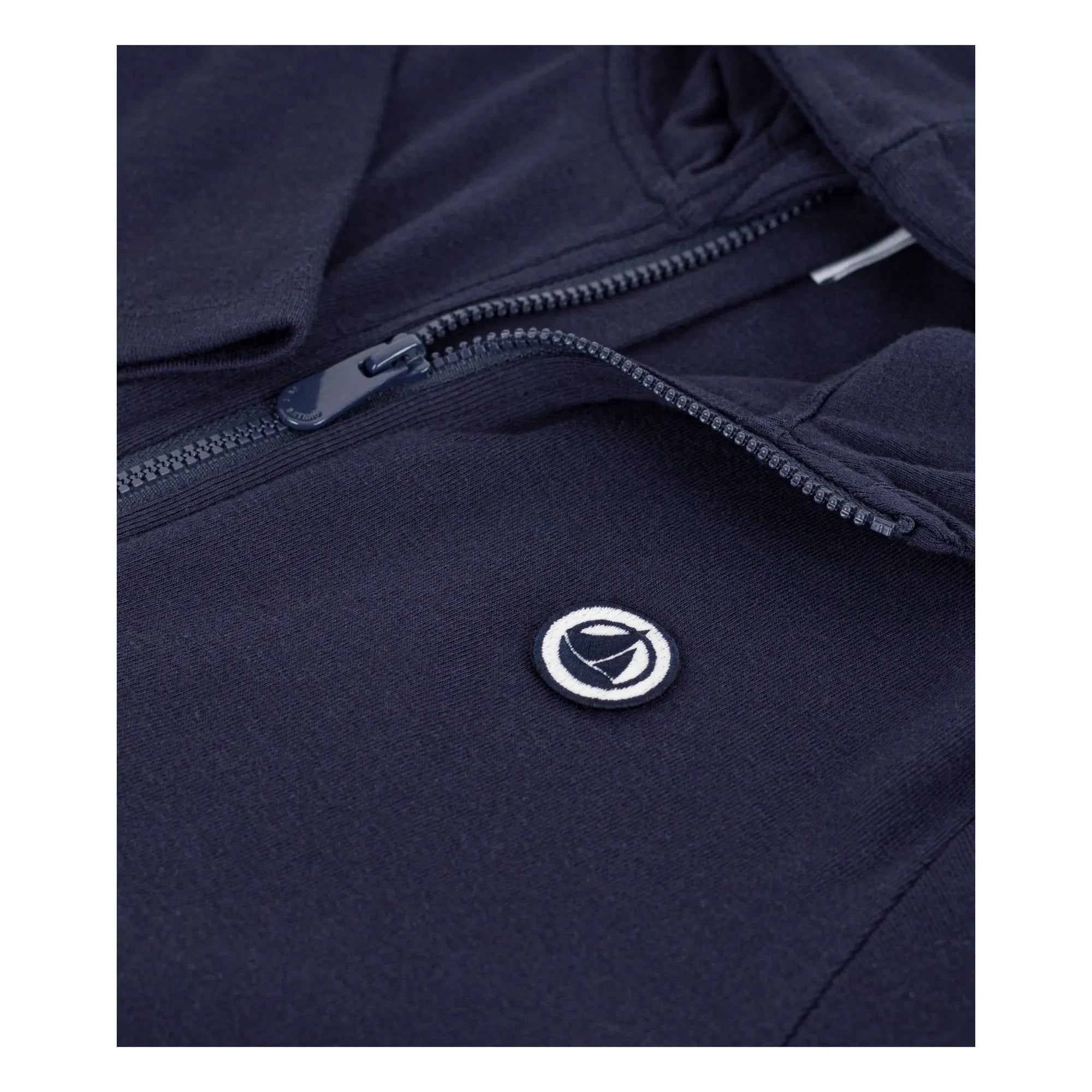 Petit Bateau - Kapuzenpullover mit Reißverschluss | Marineblau