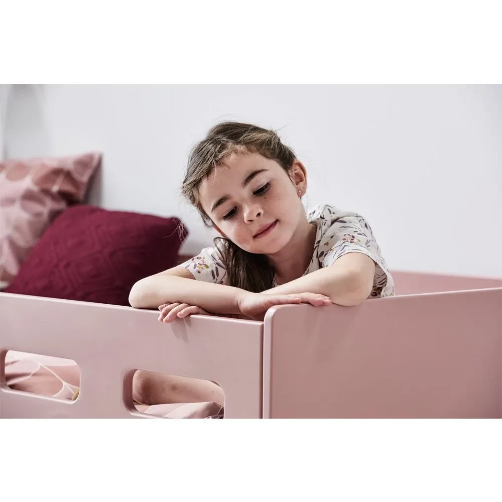 Flexa - Popsicle Halbhohes Bett mit Leiter 90x200cm | Rosa