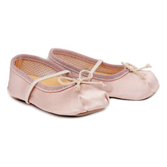 Pèpè - Satin-Schleifen-Ballerinas | Puderrosa