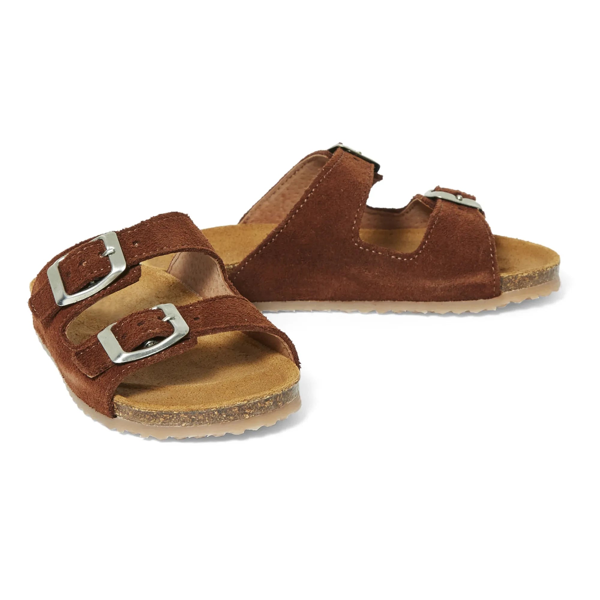 Pèpè - Two Con Me - Sandalen mit Doppelschnalle | Braun
