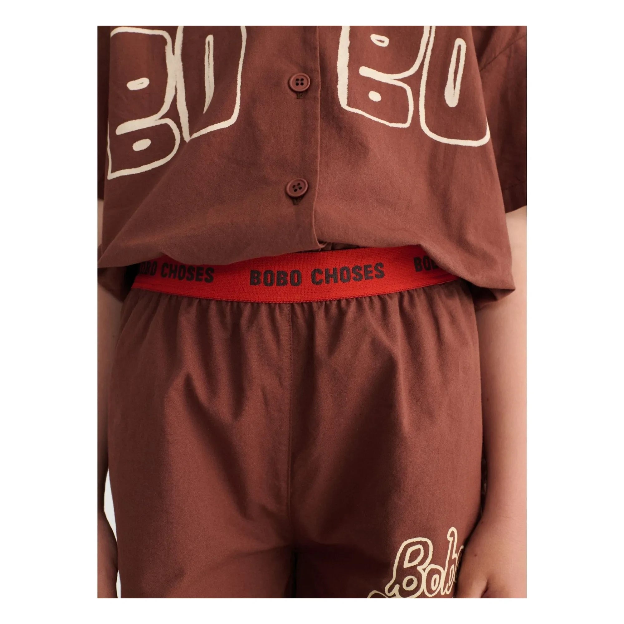 Bobo Choses - Bobo Choses Shorts aus Bio-Baumwolle mit Gummizug | Braun