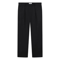 Les Deux - Hose Reece mit geradem Bein und Bundfalten | Dark Noir