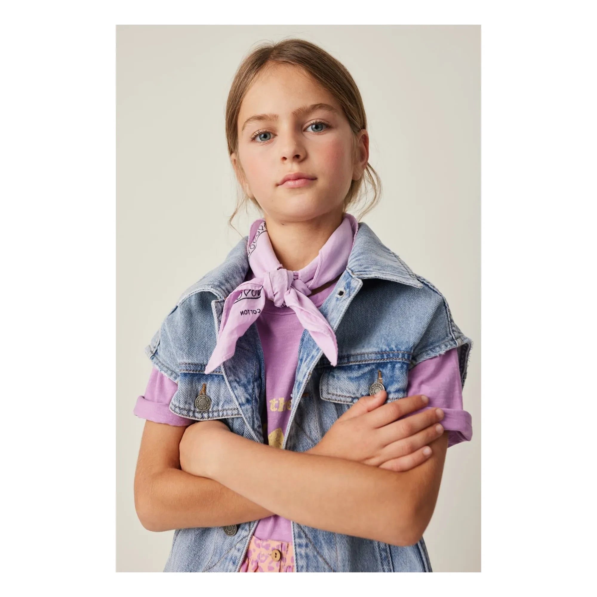 Tocoto Vintage - Ärmellose Jeansjacke | Denimblau