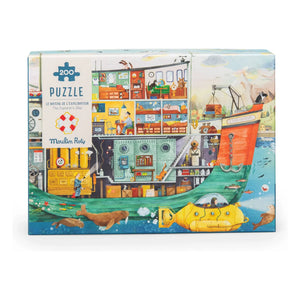 Moulin Roty - Entdecker-Boot Puzzle - The Mill Garden - 200 Teile