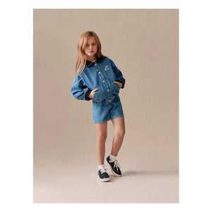 Bonpoint - Milly Jeans-Shorts Bio-Baumwolle | Blau