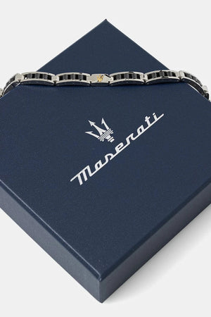 MASERATI Herren Armband aus Edelstahl CERAMIC