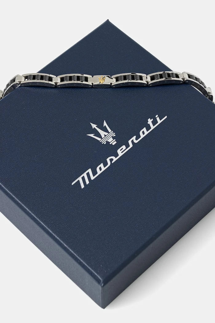 MASERATI Herren Armband aus Edelstahl CERAMIC