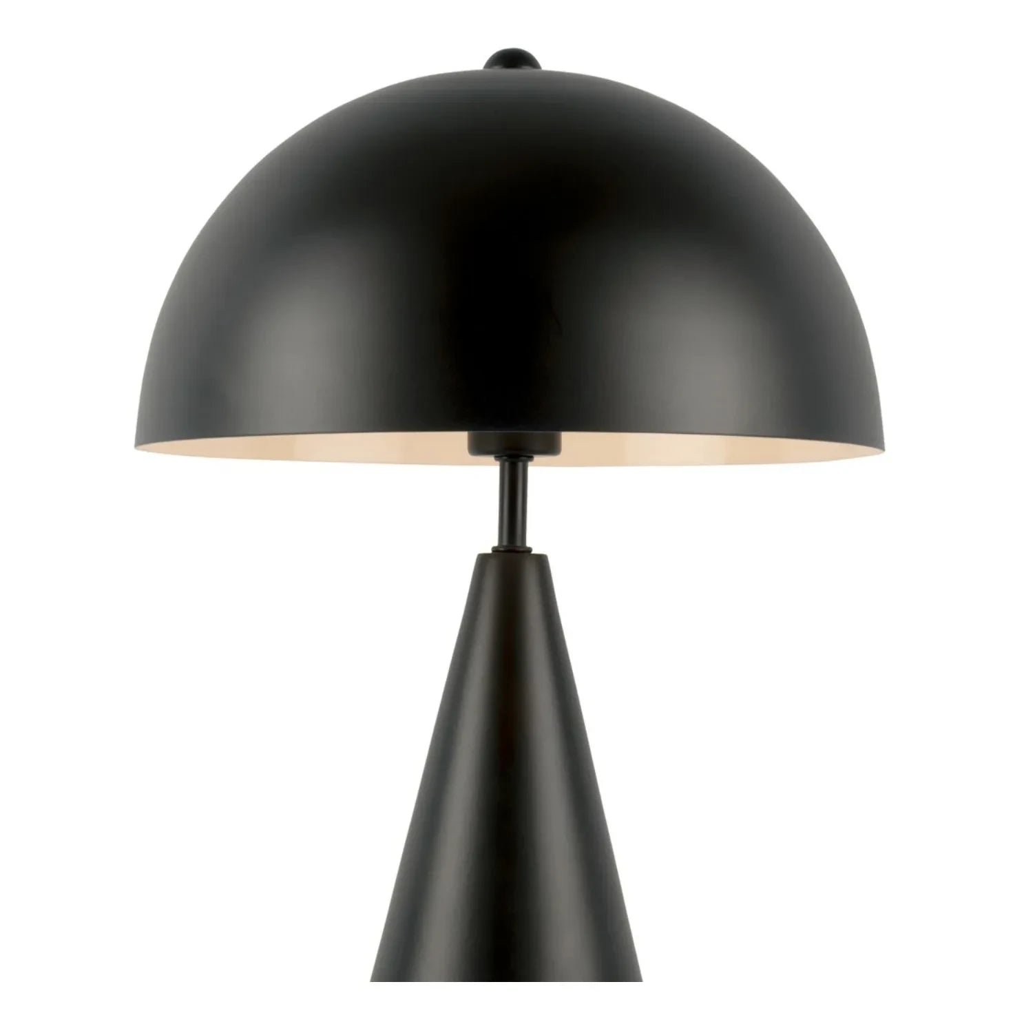 Present Time - Schlichte Metall-Tischlampe | Schwarz