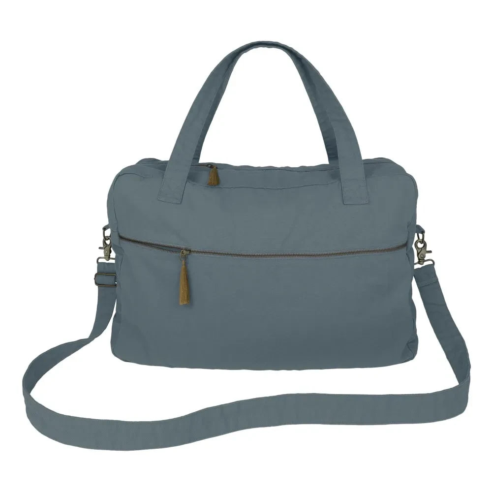 Numero 74 - Weekend-Tasche aus Bio-Baumwolle | Eisblau S032