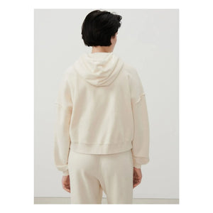 American Vintage - Bobypark Sweatshirt aus Bio-Baumwolle mit Reißverschluss | Ecru