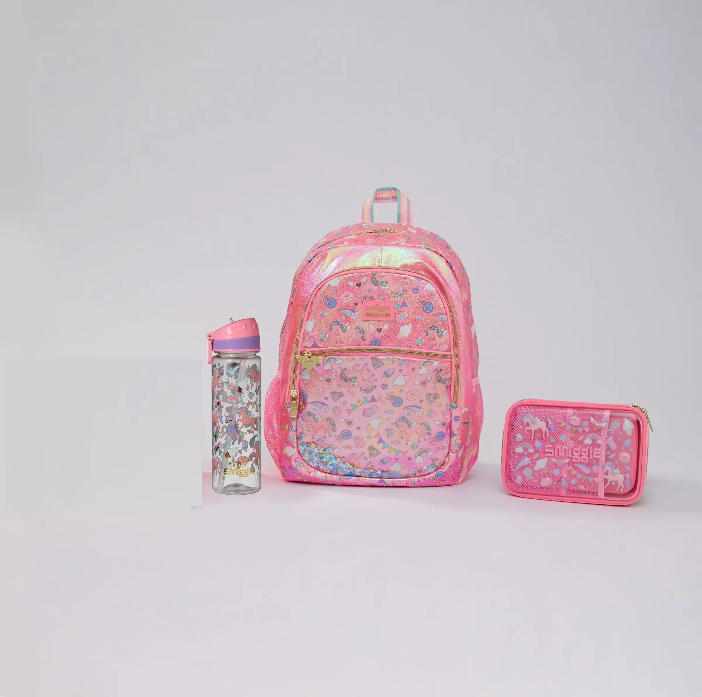 Smiggle - Fiesta 3lü Okul Çanta Seti-Dinossi