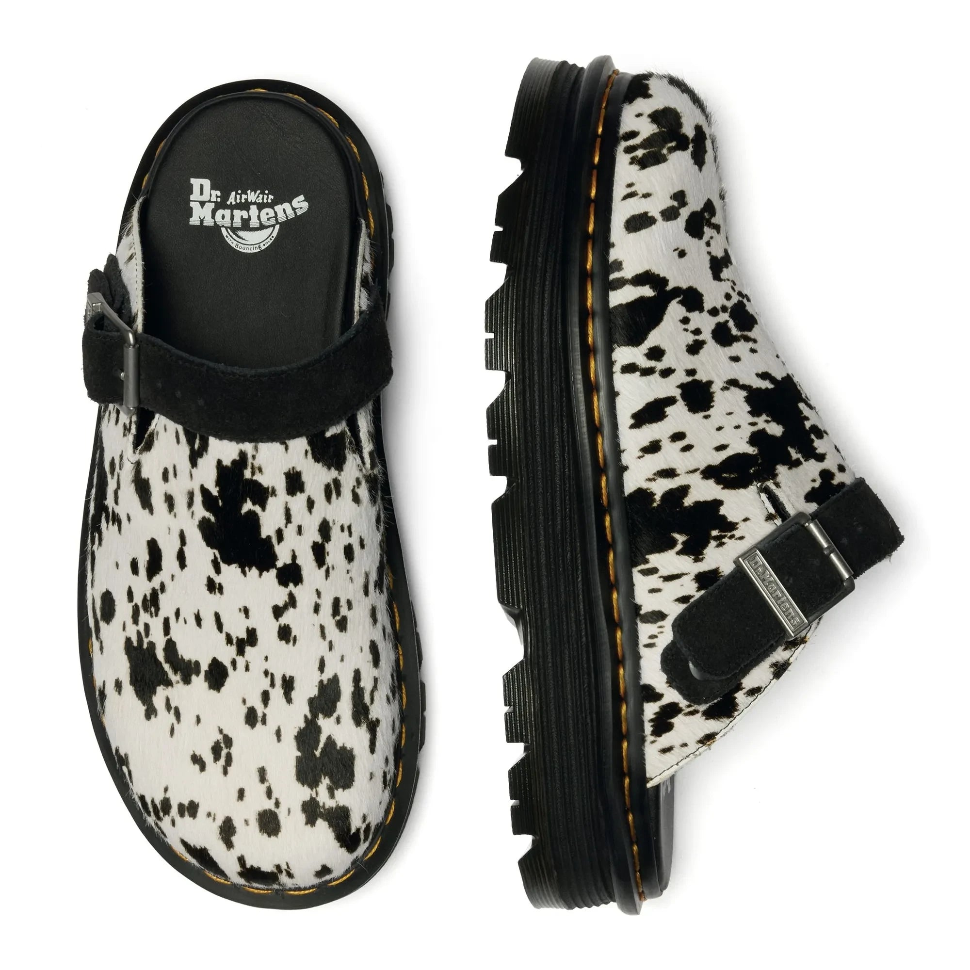 Dr Martens - Zebzag Dalmatian Pantoletten | Weiß