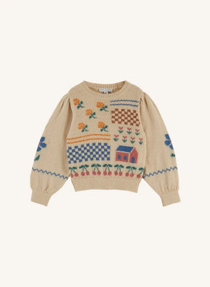 Emile et Ida - Kirsch-Pullover | Ecru