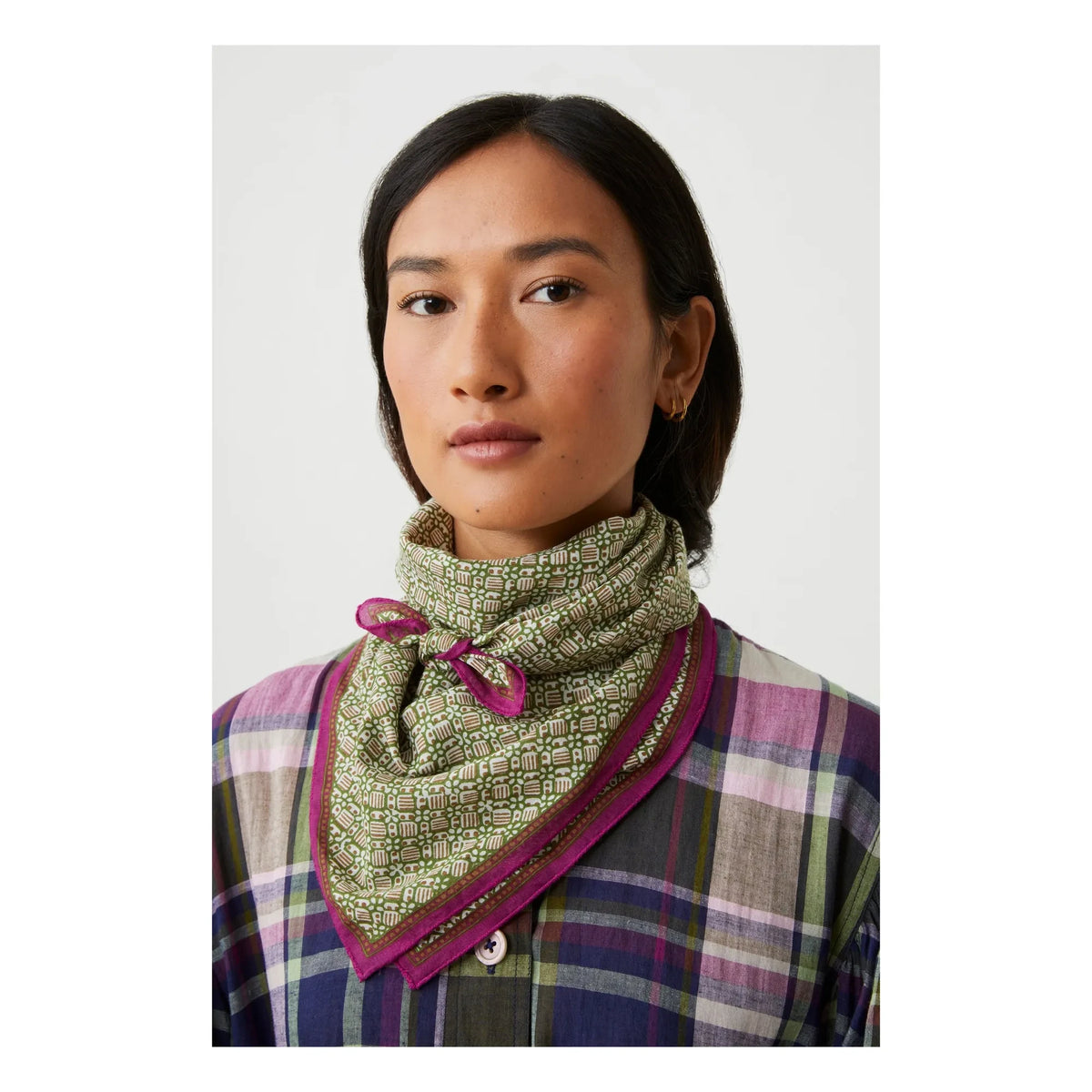 Moismont - Colette Schal N°816 Baumwolle | Khaki