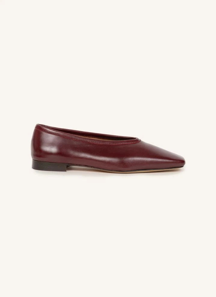 Bobbies - Edie Leder Ballerinas | Granat