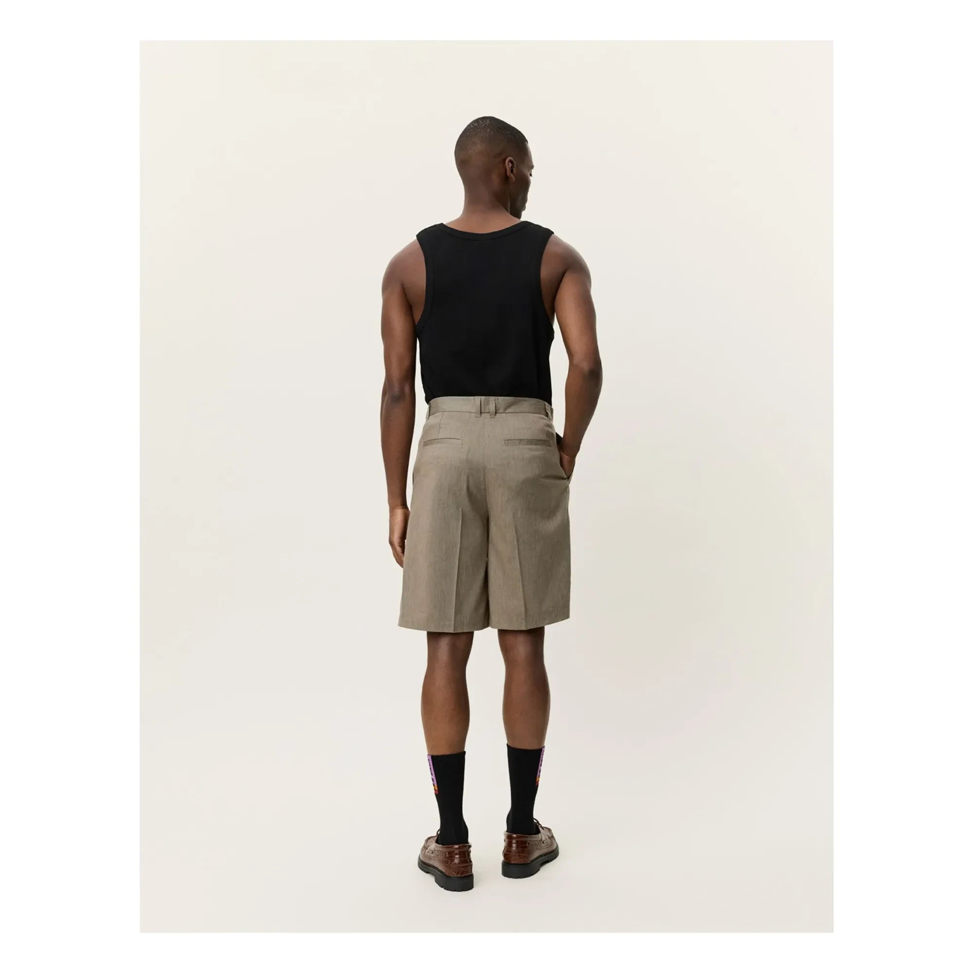 Les Deux – Plissierte Reece Shorts | Grün