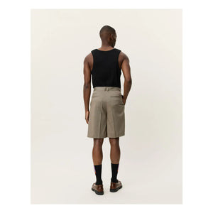 Les Deux – Plissierte Reece Shorts | Grün