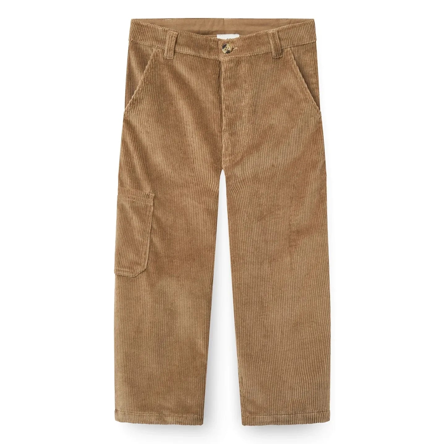 Copenhagen Colors - Locker geschnittene, bestickte Cordhose aus Bio-Baumwolle | Beige