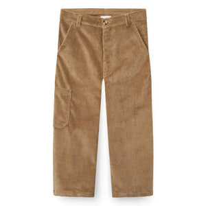 Copenhagen Colors - Locker geschnittene, bestickte Cordhose aus Bio-Baumwolle | Beige