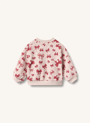 Wheat - Lia Sweatshirt mit Knoten, Bio-Baumwolle | Zuckerrosa