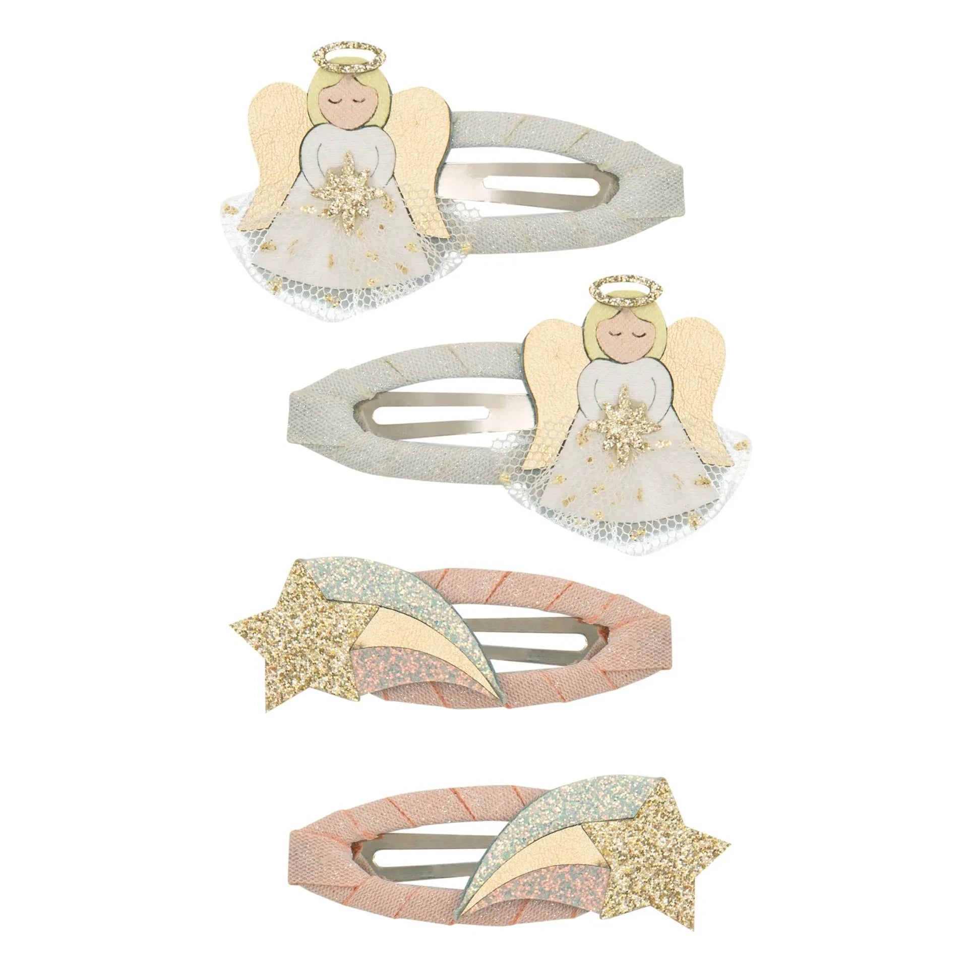 Mimi & Lula - 4er-Set Engelshaarspangen | Gold